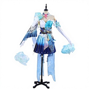 Disfraz de <span class=keywords><strong>Cosplay</strong></span> de Naraka Bladepoint, <span class=keywords><strong>Hu</strong></span> <span class=keywords><strong>Tao</strong></span>, Linterna Azul, Atuendo de Juego de Anime Antiguo para Mujer, G5508 - Product Image 6