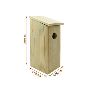 <span class=keywords><strong>Cage</strong></span> à oiseaux en bois inachevé, idéale pour la peinture artisanale, vente en gros, livraison gratuite - Product Image 6