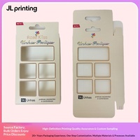 Caja Plegable Laminada Mate Personalizada para Comercio Electrónico Transfronterizo, Caja de Color para Arte de Uñas en Inglés, Empaque Listo para Cosméticos