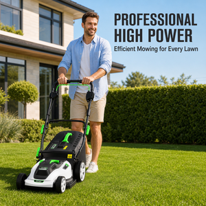 Tondeuse à gazon électrique haute puissance 2200W, largeur de coupe 42CM, 6 vitesses, bac à herbe 50L, moteur en cuivre, protection <span class=keywords><strong>thermique</strong></span>, tondeuse de jardin - Product Image 2