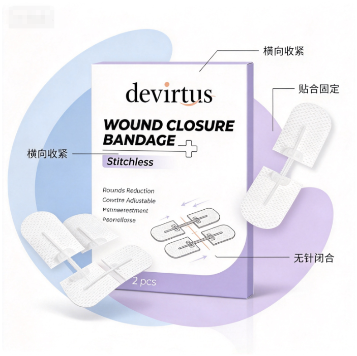 Stitchless Wound Closure Bandage Device Skin Closure Medical Grade OEM ...