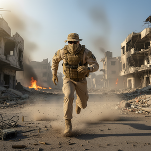 เสื้อกั๊กยุทธวิธีแบบปรับได้ ระบายอากาศได้ดี บุฟองน้ำอย่างดี ปลดเร็ว สำหรับการฝึกกลางแจ้งและการล่าสัตว์ ทำจากไนลอน - Product Image 3