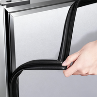 Table de préparation réfrigérée sous comptoir en acier inoxydable avec porte vitrée pour cuisine de restaurant OEM