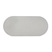 Table ovale en bois massif de luxe, élégante et durable, de haute qualité, pour salon, salle à manger, hôtel, cuisine