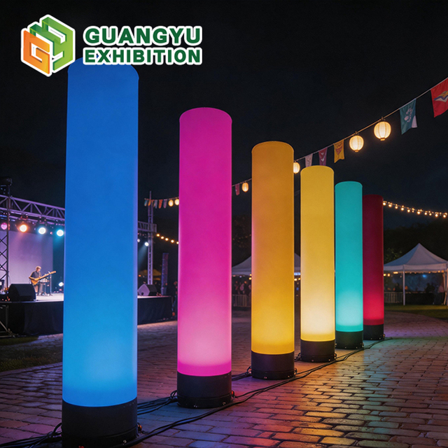 Event Party Led Lighting Inflatable Pillar, Inflatable Column, Inflatable Light Tower for Decoration Battery Led Inflatable Tube