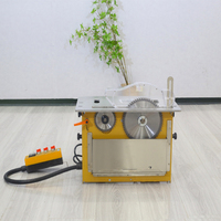 Mini scie de table à double lame |   Moteur électrique sans balais, machine à découper le bois portable sans poussière pour projets de bricolage