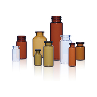 Vente Flash : Flacons Tubulaires en Verre Stériles 2ml-30ml à Usage Pharmaceutique, Gravure Mate avec Bouchon en Caoutchouc