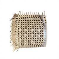 Panier en rotin indonésien tressé à la main et en plastique souple, design à œillets pour le rangement, style Qing Teng
