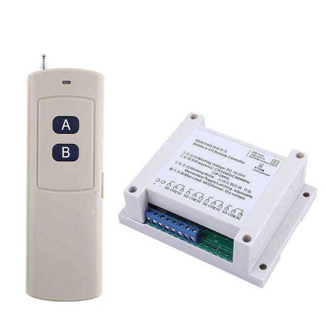 New Model Fhss 5Km Long Range Rc 2Buttons Transmitter and 2 Channels Receiver Lora Remote Control for Sports Equipment