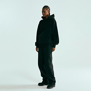 친환경 코튼 유니섹스 겨울 스웨트셔츠 세트 450gsm 두꺼운 통기성 보풀방지 수축방지 후드티 프린트 고급스러운 편안함 - Product Image 5