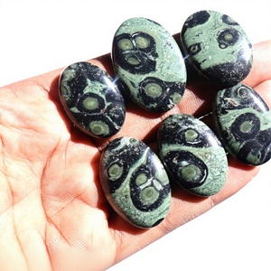 Jaspe Kambaba Natural al por Mayor, Cabujón de Corte Ovalado de 20-40mm, Mineral Verde para Joyería, Gemas para Artesanía, Piedra Suelta Hecha a Mano para Sanación - Product Image 2