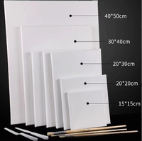 Offre Spéciale taille différente rectangulaire blanc en bois peinture à l'huile cadre peinture toile vierge à vendre