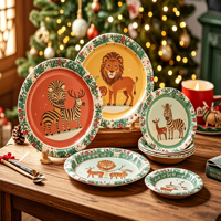 Assiettes en papier jetables pour les fêtes
