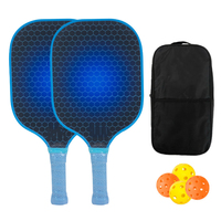 Juego de Palas de Pickleball Ligeras de Fibra de Vidrio con Núcleo de Panal para Adolescentes y Principiantes, Suministro Directo de Fábrica