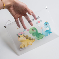 Vente en gros Sac pochette étanche A5 en plastique avec fermeture éclair pour classeurs de documents à l'école et au bureau