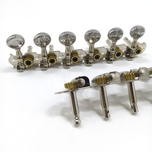 Clavijas de Afinación para Guitarra Acústica de <span class=keywords><strong>12</strong></span> <span class=keywords><strong>Cuerdas</strong></span> 6L6R, Clavijero para Mandolina con Botón de Metal - Product Image 4