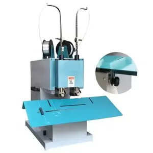 Máquina de encuadernación de papel/grapadora de sillín eléctrica/grapadora plana máquina de costura y plegado de cabeza de clavo Doble