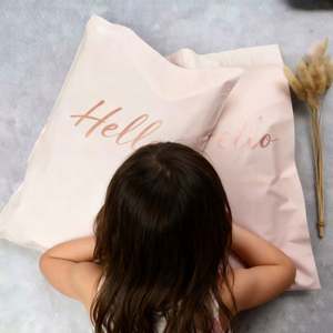 Sacs d'expédition en polyéthylène personnalisés roses, sacs d'expédition en polyéthylène, vente en gros d'usine, enveloppes d'expédition, surface d'impression, sac d'expédition - Product Image 1