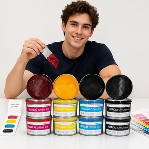 Tintas de Impresión de Alto Brillo y Secado Rápido, Tinta Offset de Alimentación por Hojas, Proceso de Aceite Vegetal de Soya, Tinta Offset CMYK para Impresión en Papel - Product Image 6