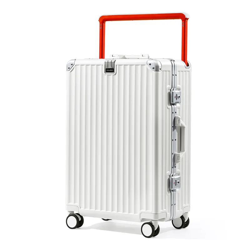 Classic three piece luggage set with fashionable wide pull rod design, affordable price, and superior quality