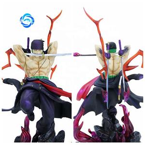 Statua <span class=keywords><strong>One</strong></span> <span class=keywords><strong>Piece</strong></span> GK Thousand Worlds Zoro Stile Tre Spade in Posa di Salto con Specchio Rotto, Figura da Collezione in Scatola - Product Image 3