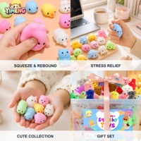 Jouets en peluche personnalisés assortis en vrac, seau de jouets Mochi animaux miniatures Kawaii, anti-stress, sensoriels, cadeaux de fête pour enfants