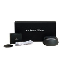 Diffuseur d'arômes portable intelligent à ultrasons pour voiture, sans eau, USB, désodorisant automatique, rechargeable, en métal, garantie 1 an