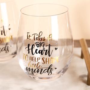<span class=keywords><strong>Tasse</strong></span> transparente en verre à vin rouge <span class=keywords><strong>personnalisée</strong></span> en gros avec lettrage humoristique pour cadeau de retraite d'amitié d'anniversaire - Product Image 4