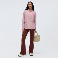 Pantalones de Yoga Acampanados para Mujer, Cintura Alta, Corte 3D, Bolsillo Oculto, Nailon y Spandex, Transpirables, Elásticos, Leggings para Yoga, Gimnasio, Pilates