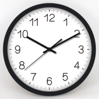 Horloges murales décoratives en plastique de style simple, design moderne, horloge murale à quartz en plastique pour la décoration de la maison