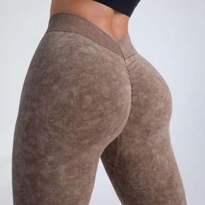 Mallas de yoga con estampado digital personalizado para mujer, mallas deportivas sin costuras para entrenamiento, pantalones para correr al aire libre - Product Image 1