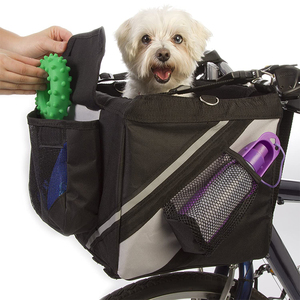 <span class=keywords><strong>Cesto</strong></span> per <span class=keywords><strong>bici</strong></span> per gatti e cani traveller 2-in-1 realizzato in resistente cestino per bicicletta anteriore in Nylon