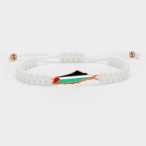 Wholesale New Arrival Handmade Palestine <b>Ribbon</b> Hijab Wristbands Palestine Webbing Braided Arabic Scarf Wristbands Gift - Product Image 4