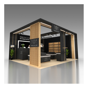 Stand Espositivo di Alta Gamma, Design Elegante Personalizzato, Stand Fieristico Modulare in Legno con Dimensioni Variabili per Fiere - Product Image 1