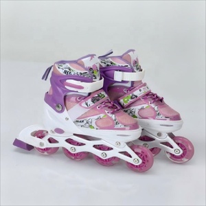 <span class=keywords><strong>Pattini</strong></span> <span class=keywords><strong>a</strong></span> <span class=keywords><strong>Rotelle</strong></span> in Pelle <span class=keywords><strong>a</strong></span> Due Linee per Donne, Uomini, Adulti e Bambini, Scarpe da Pattinaggio con 4 Ruote - Product Image 2