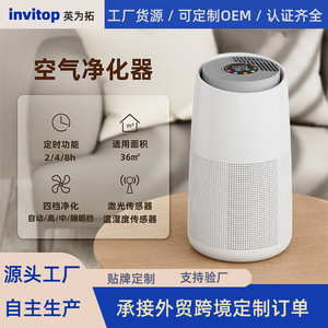 Purificateur d'air intelligent avec filtre HEPA H13, contrôlé par application, moniteur PM2.5 pour petites pièces de moins de 200 pieds carrés - Product Image 3