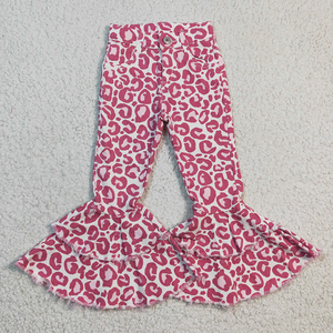 Pantalones Acampanados de Moda para Niña, Primavera-Otoño, con Estampado Tie-Dye, Cintura Ajustable y Bolsillos, Venta al por Mayor - Product Image 3
