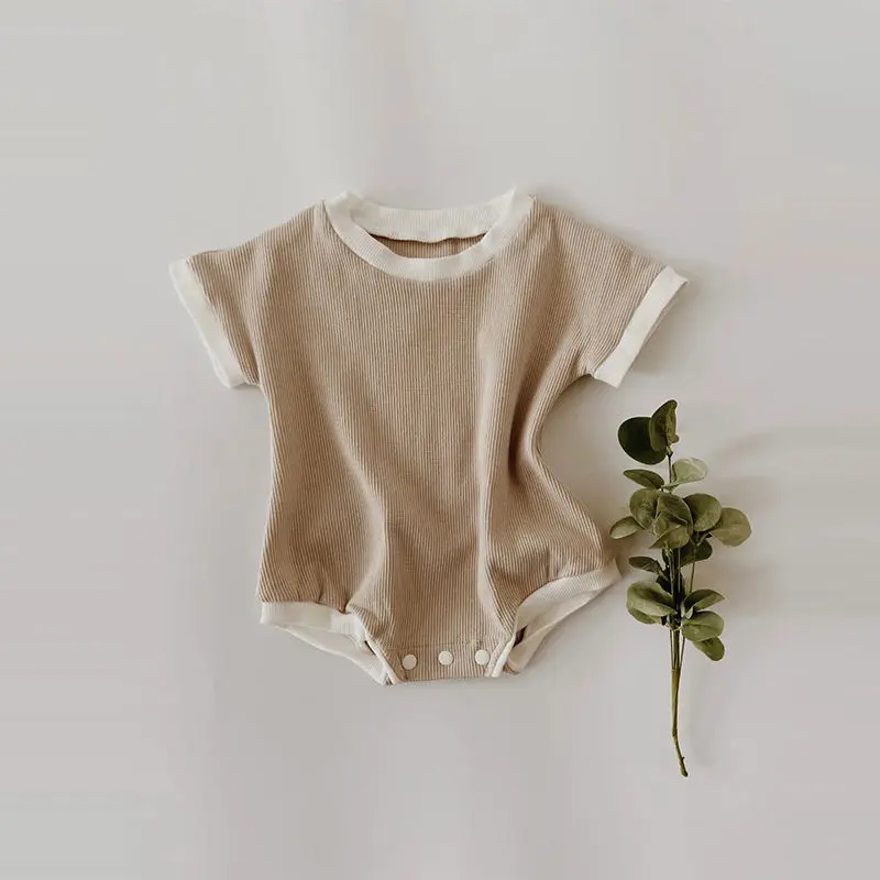 Biologische Bamboe Wafel Baby Bodysuit Eco Vriendelijke Baby Bodysuit Romper Duurzame Wafel Baby Onesie Pasgeboren Baby Kleding