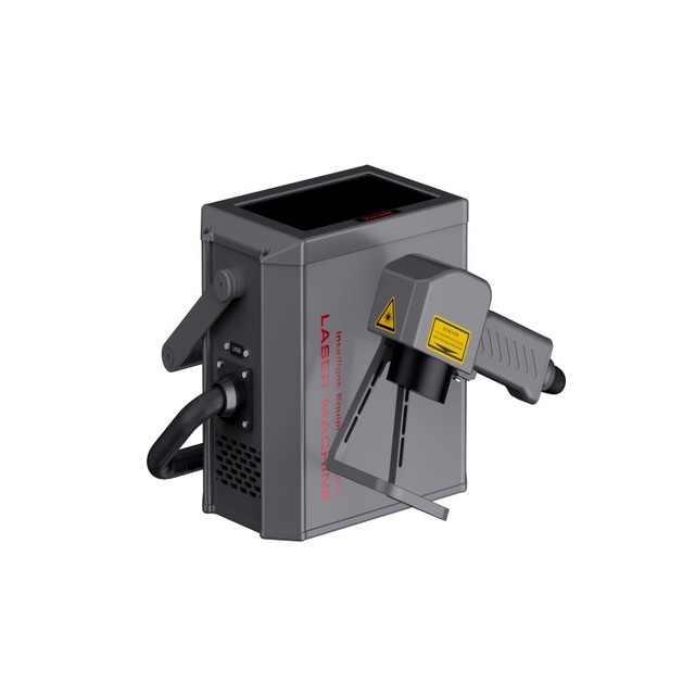 YAOMATEC Handheld Laser Machine logo Expiry Date Serial Number bar Code Industrial Laser Printer for Metal Tube Plastic Card