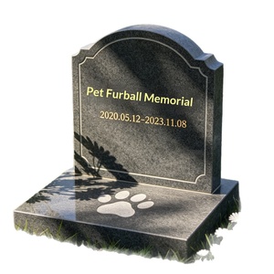 Stèles funéraires personnalisés pour animaux de compagnie, sculptures en granit naturel, inscriptions gravables, plaques commémoratives, statues d'animaux bien-aimés, décorations de <span class=keywords><strong>cimetière</strong></span> - Product Image 5