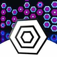 Super Grid Activate Game 35x35cm Wall Ball Arena Escape Maze Room Interactive Props Lumière LED Activée Réaction Brique Lumières