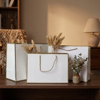 Sacs de transport de luxe recyclables pour vêtements, sacs d'emballage de mode en papier avec logo personnalisé et poignée, pour boutiques et vente au détail