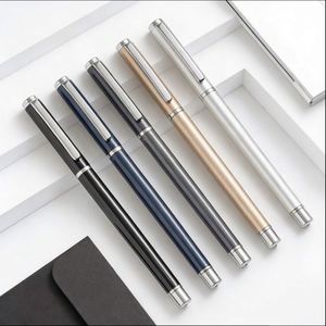 High-quality Luxurious Metal Gel <b>Pen</b> Wholesale Business Signature Metal <b>Pen</b> Black with Custom logo Suitable As Gifts for Events - Product Image 6