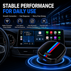 Adaptateur CarPlay sans fil pour <span class=keywords><strong>BMW</strong></span> 8 Go 128 Go, performances stables, Android Auto, boîte Ai, connexion fluide, multimédia automobile - Product Image 1
