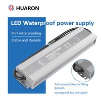 Controlador LED HUARON HRGW IP67 AC-DC, Totalmente Impermeable y a Prueba de Polvo, Carcasa de Aluminio, Silicona Resistente a Salpicaduras de Agua, 1m de Resistencia al Agua