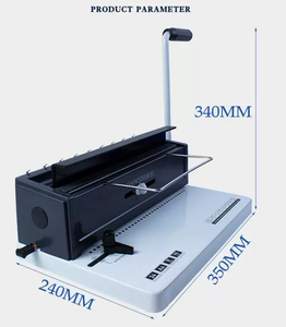 Manual <strong>Double</strong> <strong>Loop</strong> Spiral <strong>Wire</strong> Twin Ring <strong>Wire</strong>-O Binding <strong>Machine</strong> for Notebooks - Product Image 5