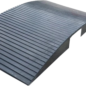Rampe de seuil en caoutchouc pour fauteuils roulants/déambulateurs, rampe de transition intérieure/extérieure pour patio, pont de rampe de trottoir - Product Image 1
