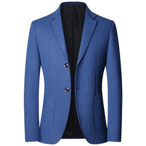 Traje de <span class=keywords><strong>Hombre</strong></span> de Mediana Edad, Estilo Casual para Primavera/Otoño, Blazer de una Pieza, 100% Poliéster, Tela de Lana Peinada - Product Image 3