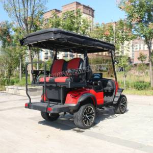 Voiturette <span class=keywords><strong>de</strong></span> golf électrique personnalisable 5KW AC, 4 places, batterie lithium 48V, châssis métallique, pour terrains <span class=keywords><strong>de</strong></span> golf et clubs - Product Image 3