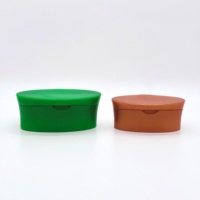 Tapa abatible de plástico PP de dos tonos con cuello de rosca 20/24, a prueba de fugas y derrames, color personalizado para botella de champú y acondicionador cosmético